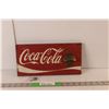 Image 1 : Coca-Cola Wood Bottle Opener Sign 11.75: x 5.75"
