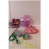 Image 2 : Kids' Lot- (2) Polly Pocket Mini Houses, Fidget Toy, Mario Kart Cars, Misc.