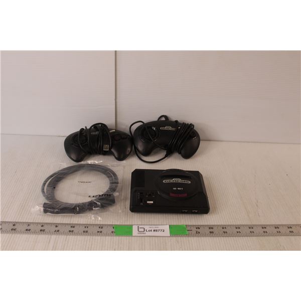 Sega Genesis Gaming Station with (2) Controllers- As Is