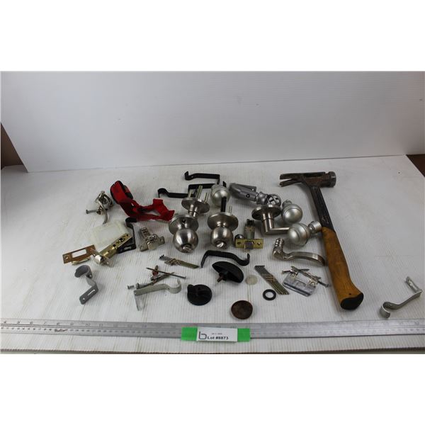 Hardware Items, Hammer, Door Knobs, Nails, Misc.