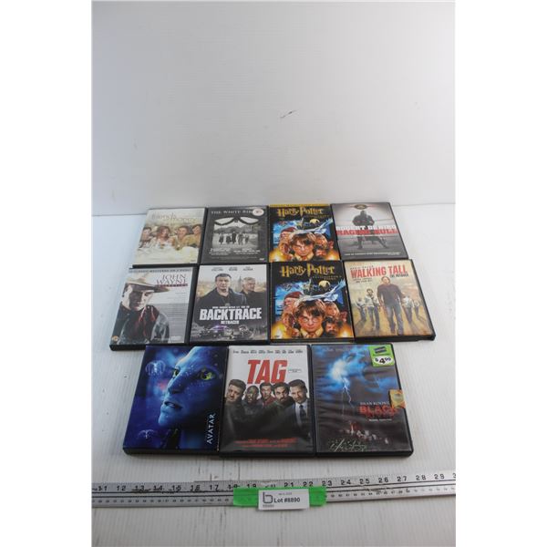 (11) DVD Movies - Harry Potter, Avatar and Backtrace