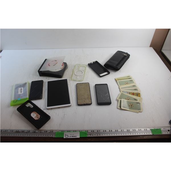 Smartphones and Tablet - As Is, Phone Cases, Audio CDs and Tarot Cards