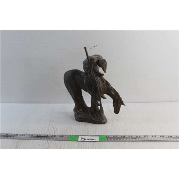 Chalkware End of The Trail Decor