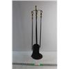 Image 1 : Fireplace Tool Set with Stand