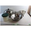 Image 1 : Cooking Pots with Lids, Containers with Lids, Strainer and Wok Pan