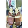 Image 2 : AEROBIC- SLIDE, SIDE EXERCISE SYSTEM AND PAIR OF ITALIAN MADE WOMEN CONCETTA LEATHER SANDALS SIZE 9