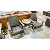 Image 2 : 2 OUTDOOR PATIO CHAIRS AND SIDE TABLE