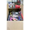 Image 2 : SHELF LOT OF ASSORTED MINI LIQUOR BOTTLES, DVDS AND MORE
