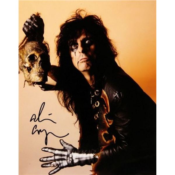 Alice Cooper signed promo photo