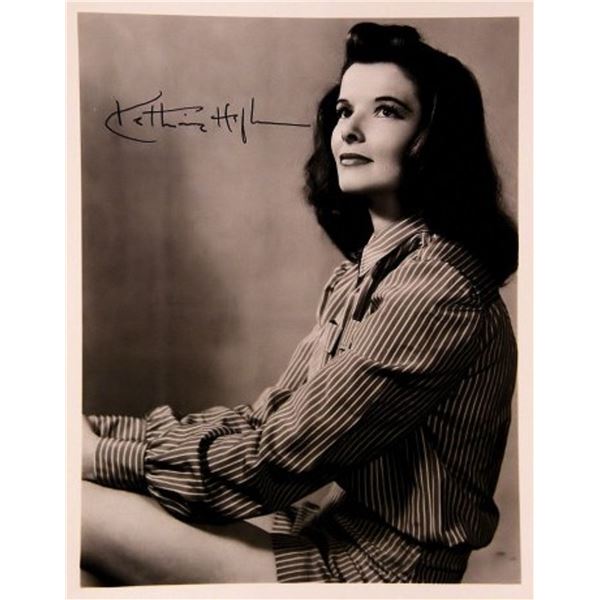 Katharine Hepburn signed portrait photo