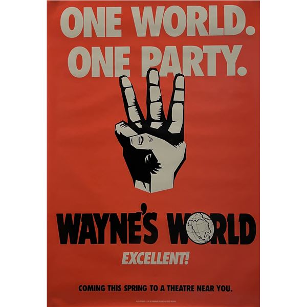 Wayne's World 1992 original movie poster