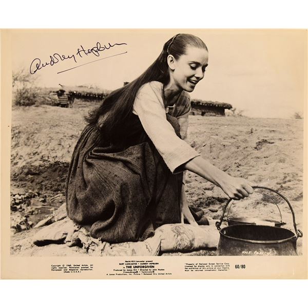 Audrey Hepburn signed movie still photo
