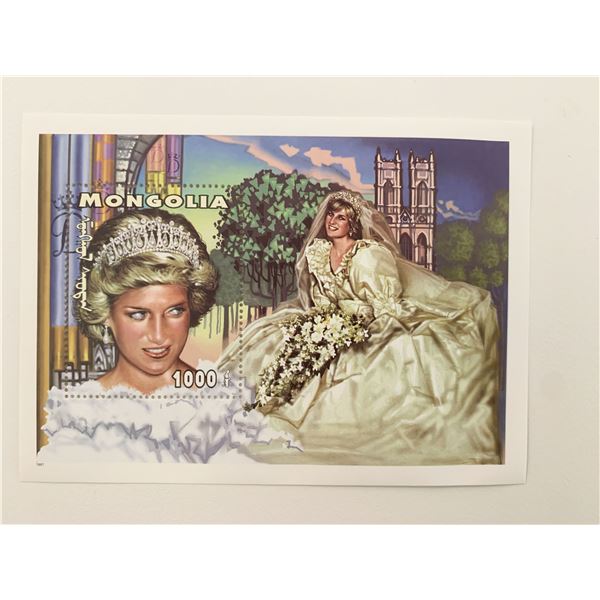 Mongolia Princess Diana commemorative stamp