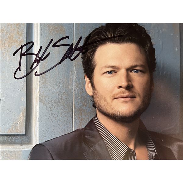 Blake Shelton signed photo