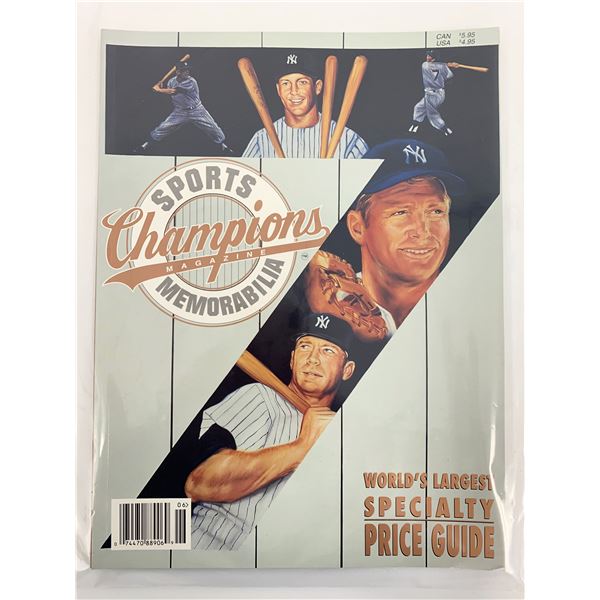 Champion Sports Memorabilia Magazine Mickey Mantle Yankees