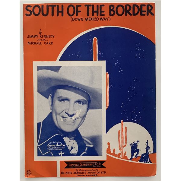 South Of The Border unsigned sheet music