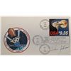 Image 1 : John M. Fabian Signed NASA 25th Anniversary Challenger First Day Cover