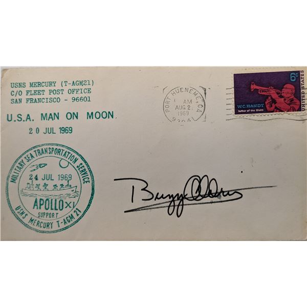 Buzz Aldrin Signed U.S.A. Man On Moon Apollo XI First Day Cover. GFA Authenticated