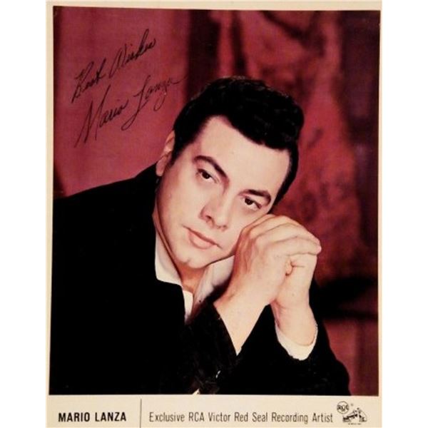 Mario Lanza signed promo photo