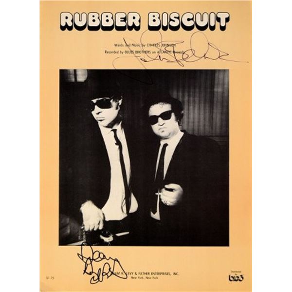 John Belushi & Dan Akroyd signed sheet music