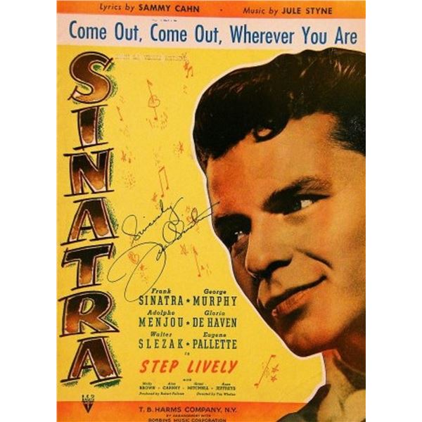 Frank Sinatra & Nancy Sinatra signed sheet music