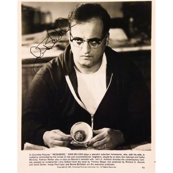 John Belushi signed promo photo