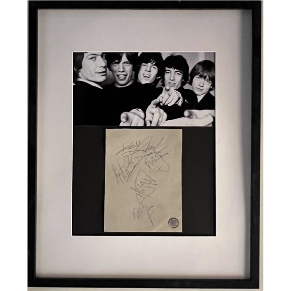 Rolling Stones original signature collage