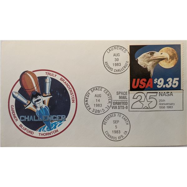 Truly Brandenstein NASA 25th Anniversary Challenger First Day Cover