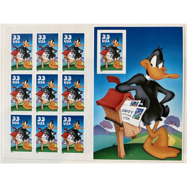 Looney Tunes Daffy Duck stamps