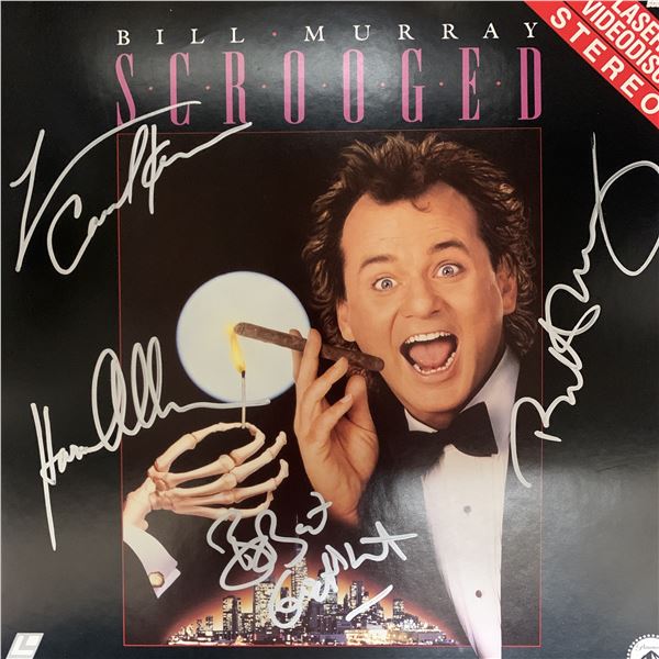 Scrooged cast signed laser disc