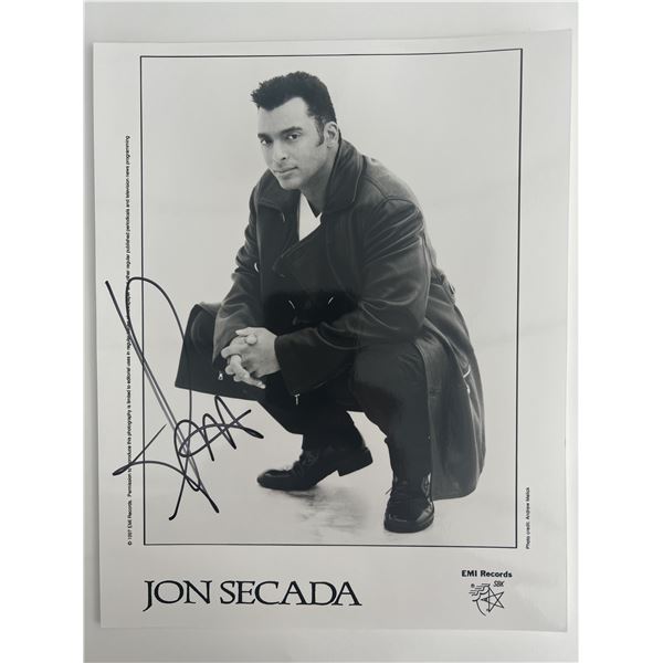 Jon Secada signed photo