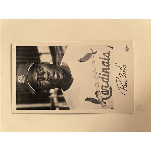 Bill White facsimile signed photo. 3x5 inches