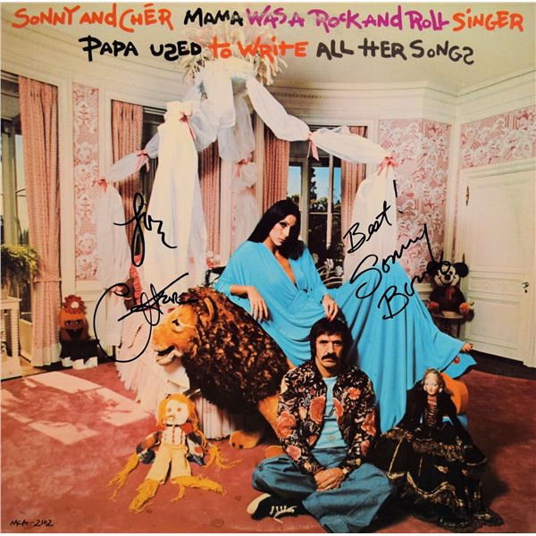 Sonny & Cher signed Mama Was A Rock And Roll Singer Papa Used To Write All Ther Songs album.