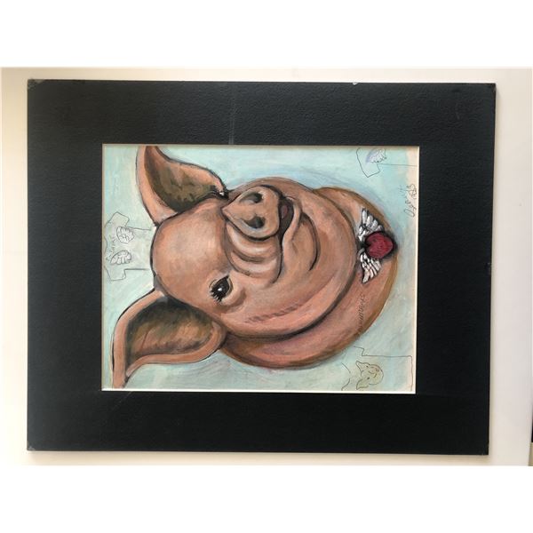 Fenway the Pigasus Original Hand Drawn Art - Seaux 1983