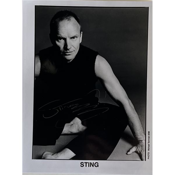 Sting signed photo