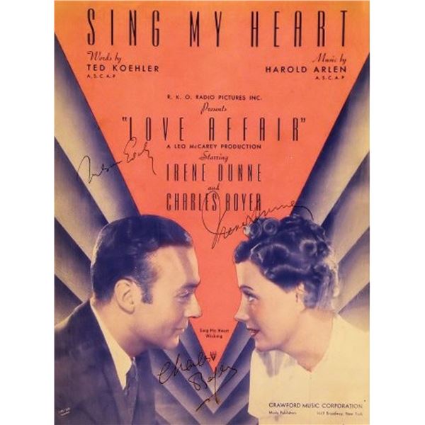 Sing My Heart  signed sheet music