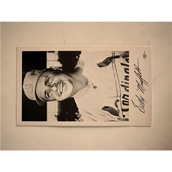 Billy Muffett facsimile signed photo. 3x5 inches