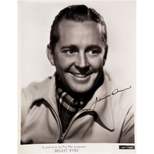 James Dunn signed portrait photo