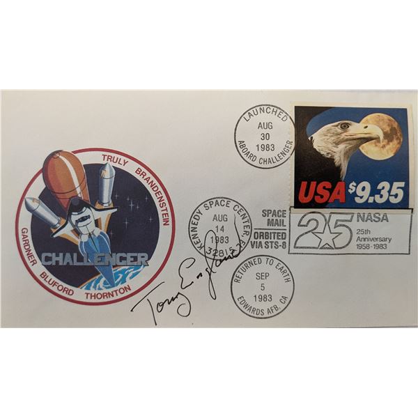 Anthony England Signed NASA 25th Anniversary Challenger First Day Cover