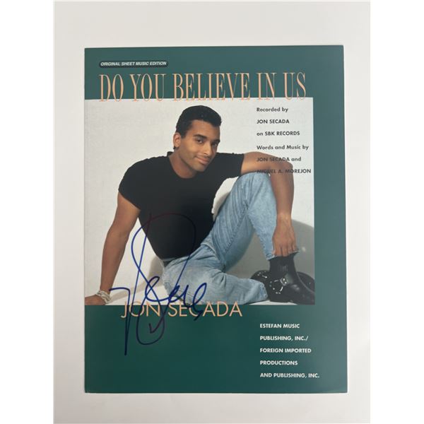 Do You Believe in Us John Secada signed sheet music