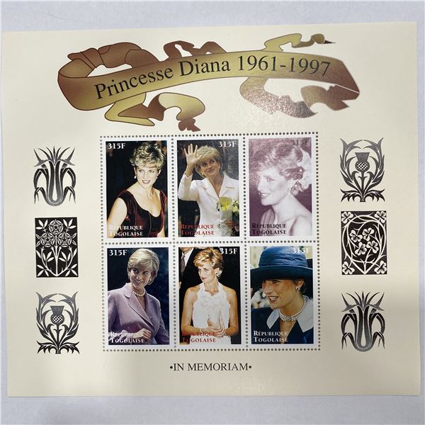 Republique Togolaise Princess Diana commemorative