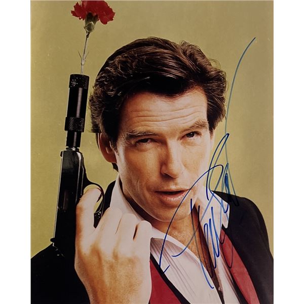 Pierce Brosnan signed photo