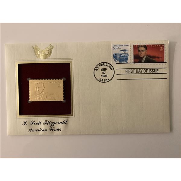 F. Scott Fitzgerald - First Day Cover - St. Paul, MN. - 1996