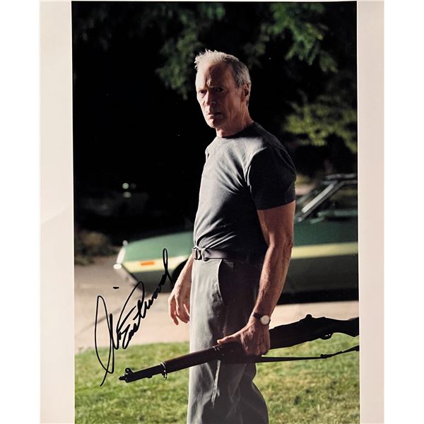 Clint Eastwood facsimile signed photo. 8x10 inches
