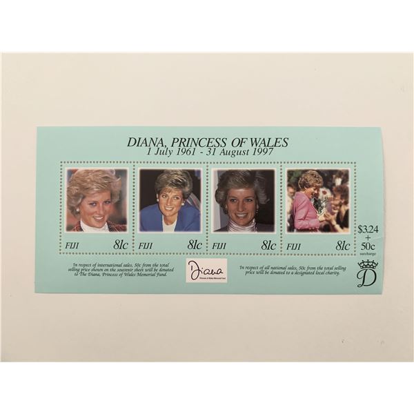 Fiji Diana Princess of Wales commemorative stamp set