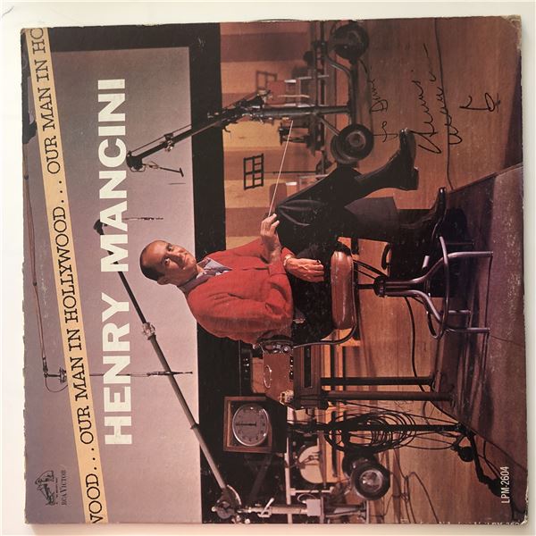 Henry Mancini Our Man In Hollywood signed album