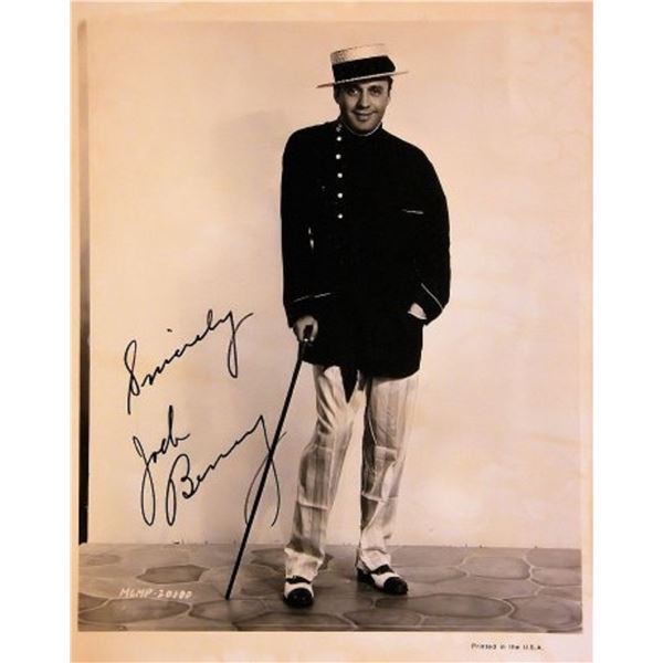 Jack Benny signed portrait photo