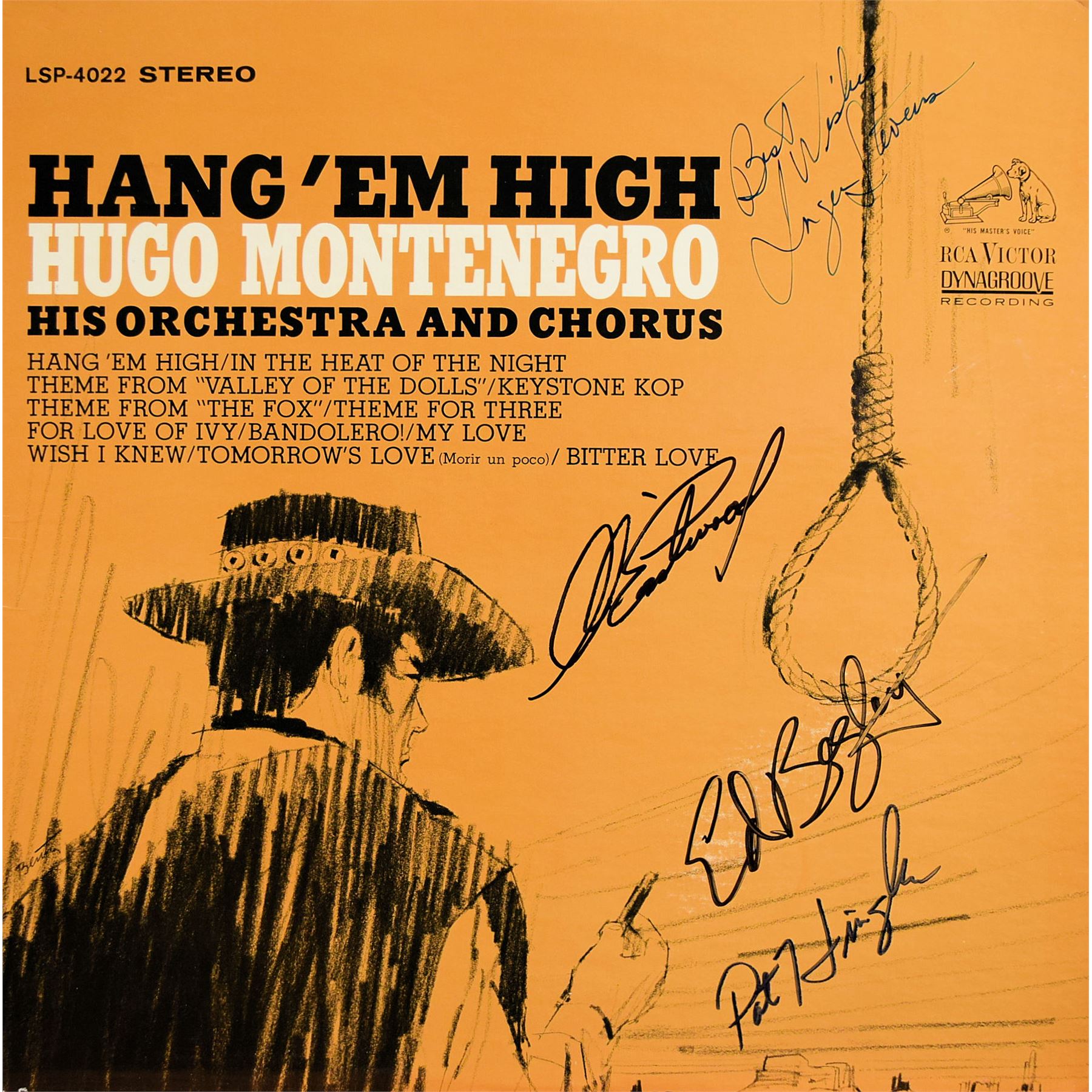 Hang ‘Em High cast signed soundtrack