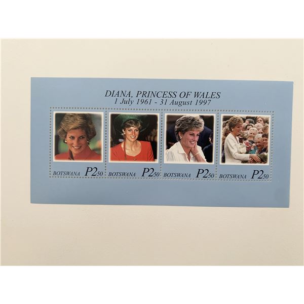 Botswana  Diana Princess of Wales commemorative stamp set