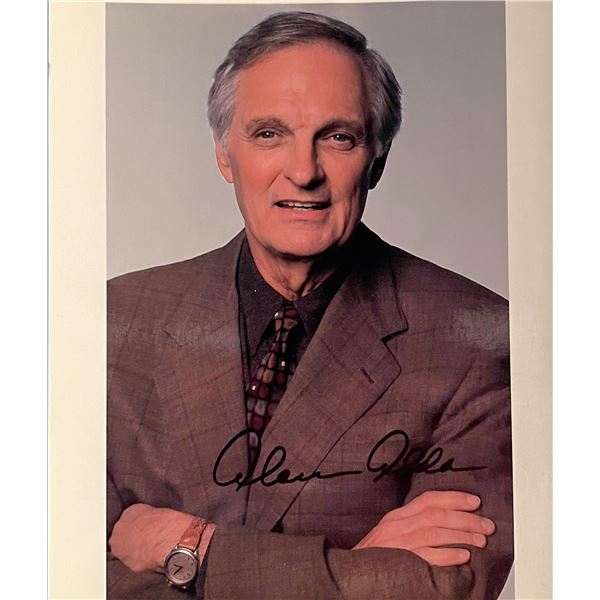 Alan Alda facsimile signed photo. 8x10 inches